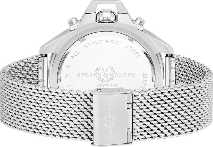 Produktbild Spears & Walker Quarzuhr Varus II Edelstahl Silber - 34084 (Chronograph, 49 mm)