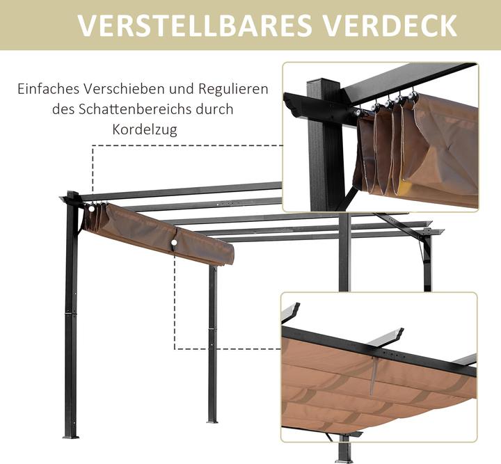 Actual product image Outsunny Pergola (300 cm, 400 cm)