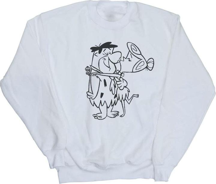 The Flintstones Fred and Wilma Kiss Sweatshirt