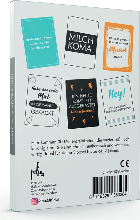 Actual product image Simon & Jan Milestones baby (German)