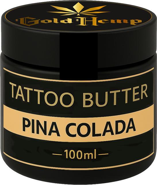 GoldHemp Tattoo Aftercare Pina Colada 30ml (Geraniol, Butyrospermun Parkii Butter, Tocopherol, Aroma, Cera Alba, Cannabis Sativa Seed Oil, Cocos nucifera oil, Coumarin, Panthenol)