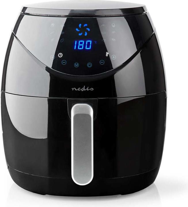 Nedis Friggitrice ad aria calda 4,6 l Timer: 60 min Digitale Nero (Spina UE)
