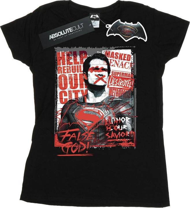 Image du produit T-shirt en coton Femmes/Dames Batman v Superman False God (M)