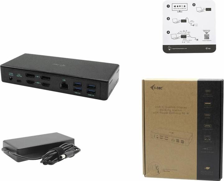 Actual product image i-tec Quattro Display (USB-C, 6 Ports)