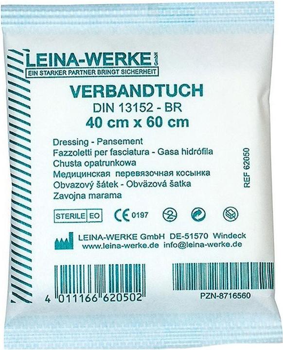 Nährwerte und Zutaten Leina Verbandtücher 60 cm x 80 cm