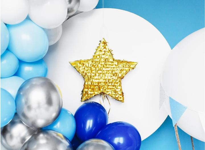 Actual product image Partydeco Arch of Balloons Blue and Silver (1 x)