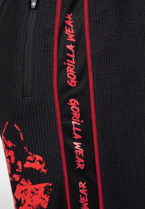 Image du produit Gorilla Wear Short d'entraînement Buffalo Old School noir/rouge (S/M)