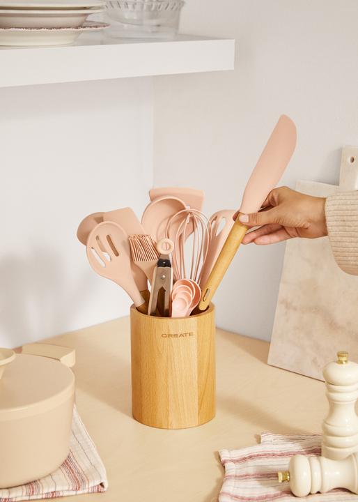 Actual product image Create Küchenutensilien-Set - Silikon und Holz