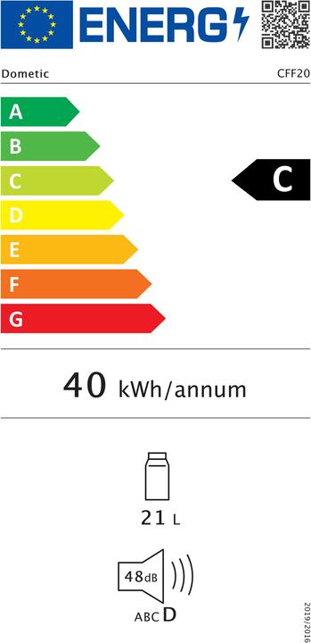 Energie-Label Dometic CFF 20 (21 l)