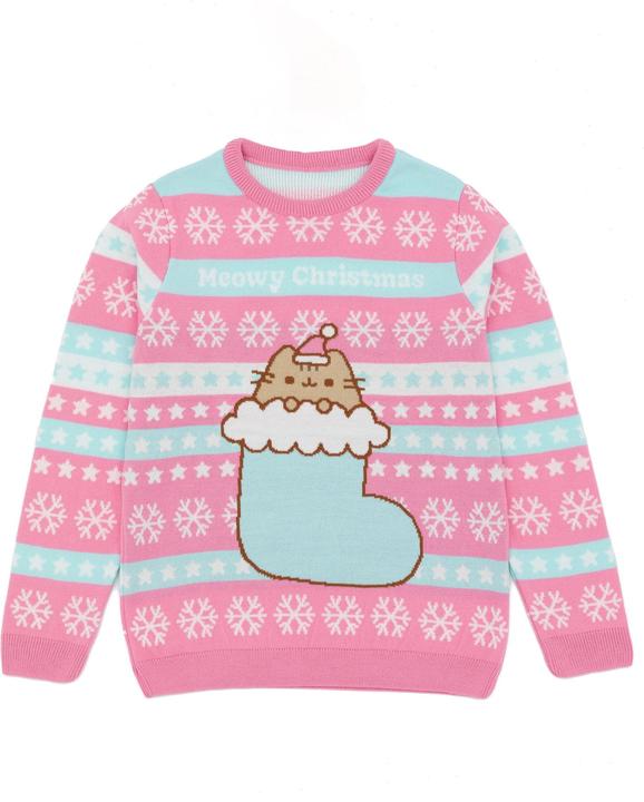 Image du produit Pusheen Sweatshirt de Noël en tricot pour filles (146, 152)