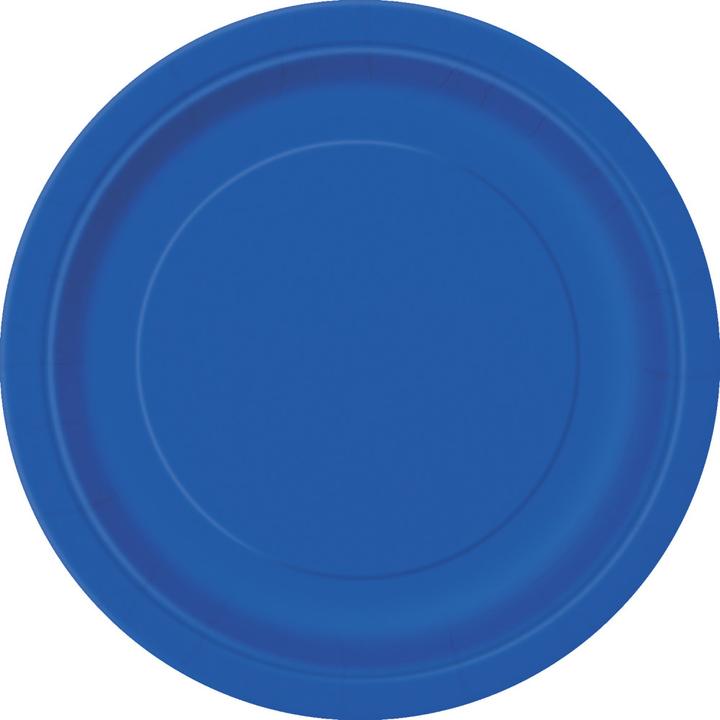 Produktbild Unique Pappteller Königsblau 22cm (8Stk) (8 x)