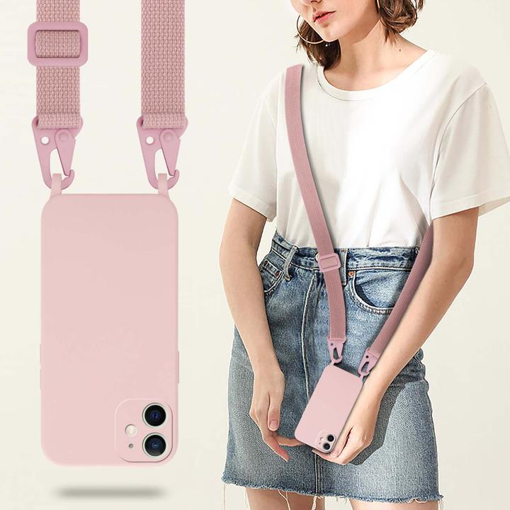 Actual product image Cadorabo TPU Cover Mobile Phone Chain Liquid (Apple iPhone 12 mini)