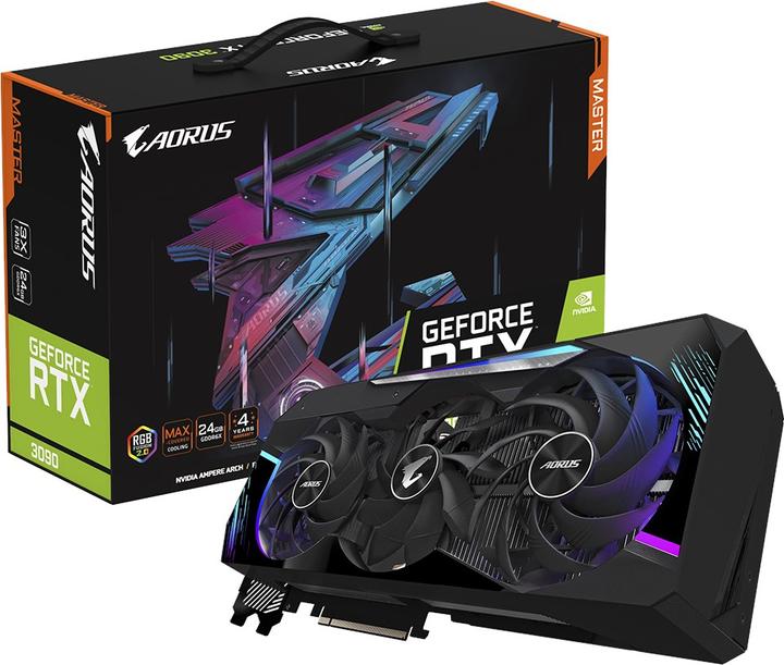 Image du produit Gigabyte Aorus GeForce RTX 3090 Master 24G (24 Go)