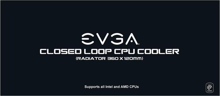 Immagine prodotto EVGA CLC 360 Raffreddatore di CPU ad acqua liquida RGB LED di raffreddamento