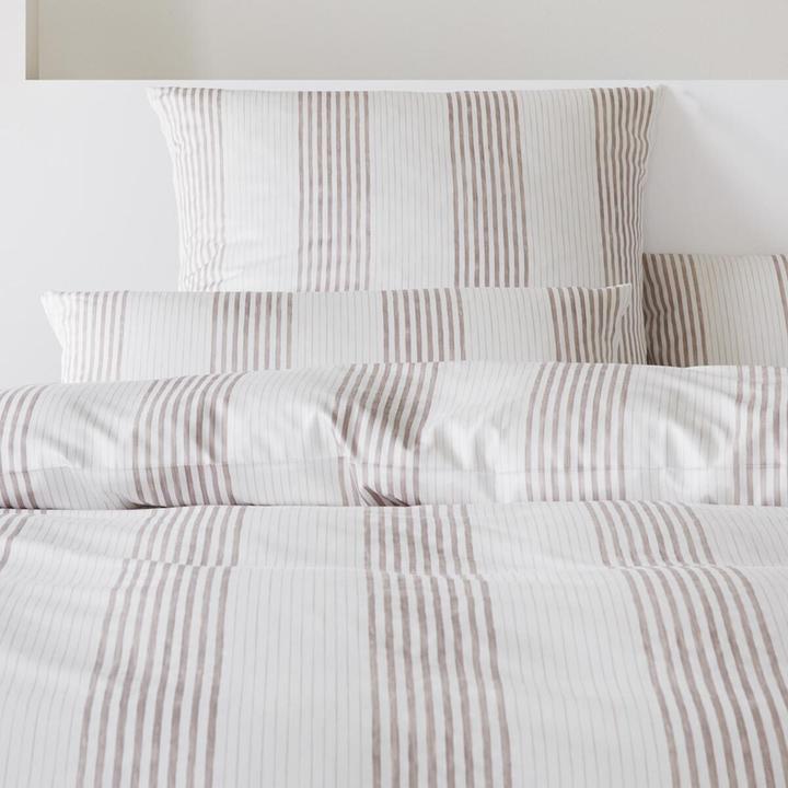 Image du produit Elegante Mako-Satin linge de lit Bridge bleu ciel (Taie d'oreiller, 65 x 100 cm)