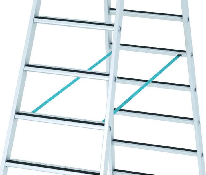 Produktbild Zarges LM-Stufen-Stehleiter 2 x 5 Stufen Z600 (Stehleiter, 142 cm)