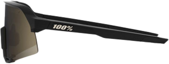 Actual product image 100% S3 Glasses Soft Tact Black (Black, Gold)