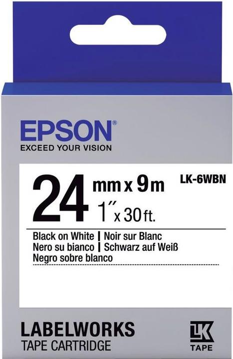 Epson Etikettenkassette Lk-6wbn (2.40 cm, Weiss)