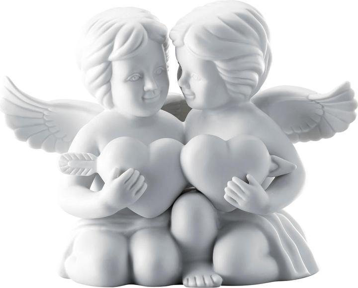 Actual product image Rosenthal Engel klein - Weiss matt - Pair of angels with heart