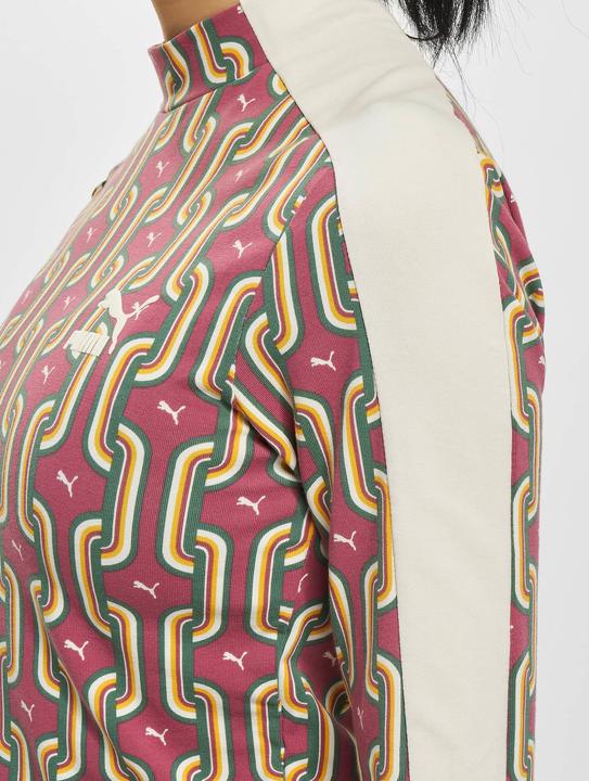 Actual product image Puma T7 70s Psychedelic Graphic LS Cropped Top (M)