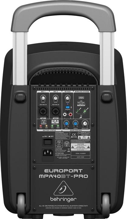 Immagine prodotto Behringer MPA40BT-Pro