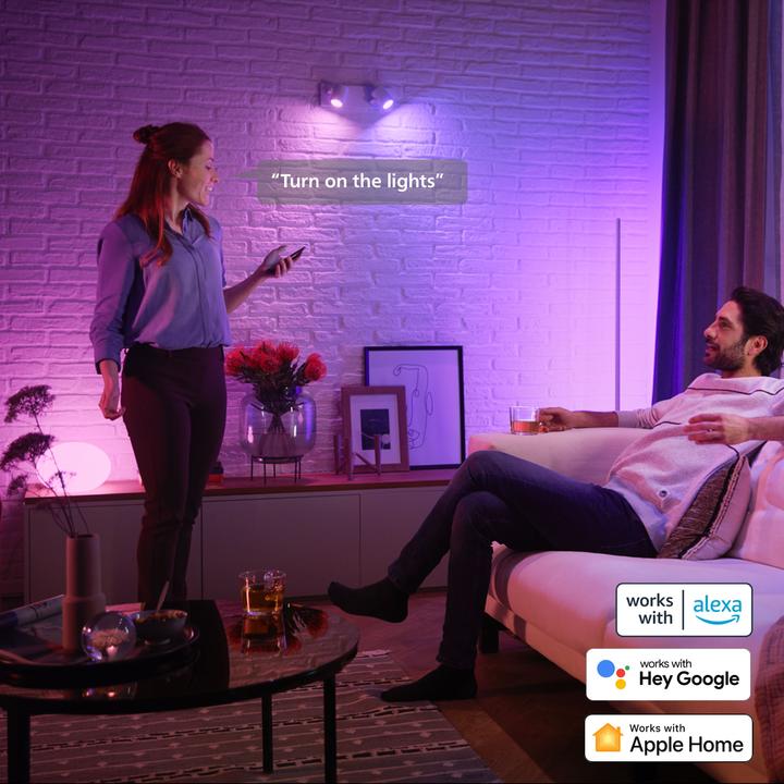 Image du produit Philips Hue Kit de démarrage White & Color Ambiance (GU10, 4.20 W, 400 lm, 3 x, E)
