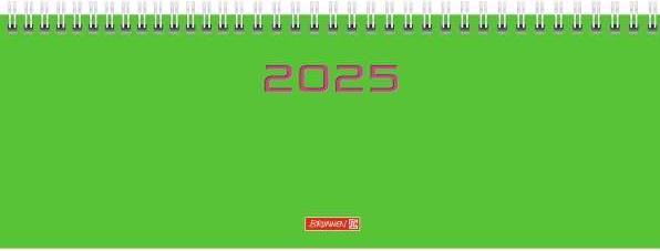 Productafbeelding Kalender 772 29,7x10,5cm 1 week/2 pagina's kartonnen omslag groen 2025 (297 x 105 mm, Duits, Italiaans, Frans, Engels)