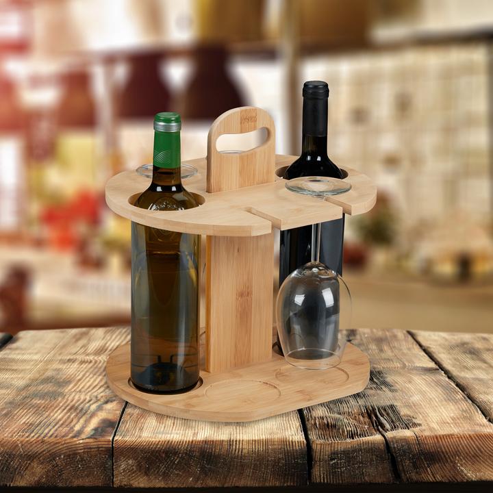 Actual product image Relaxdays Wine butler (30 x 25 x 30.5 cm, 2 Fl.)