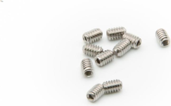Purecrea 10 Stück M2x3mm Gewindestift Set rostfrei