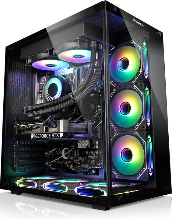 Actual product image Kiebel Gaming PC Silent Strike 12 Intel Core i7-12700F, 32GB RAM, NVIDIA RTX 3070, 2TB SSD, Windows 11 (Intel Core i9-12900KF, 64 GB, 2000 GB, GeForce RTX 4060)