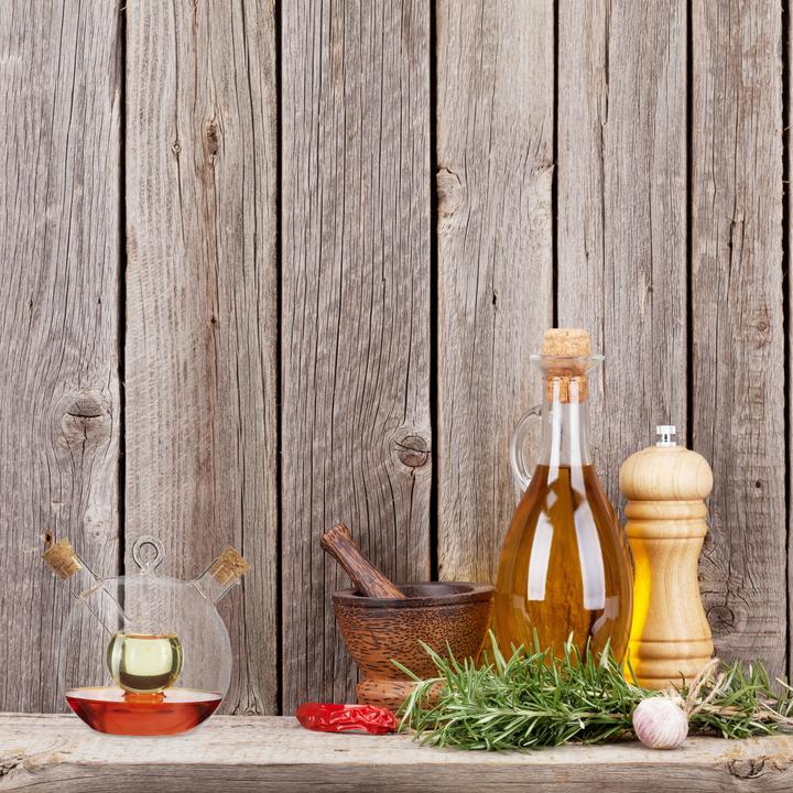 Actual product image Relaxdays Oil and Vinegar Dispenser, 2in1 (375 ml)