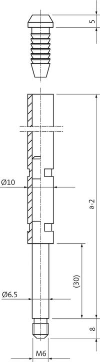 Actual product image BKS Espagnolette rods top 9006
