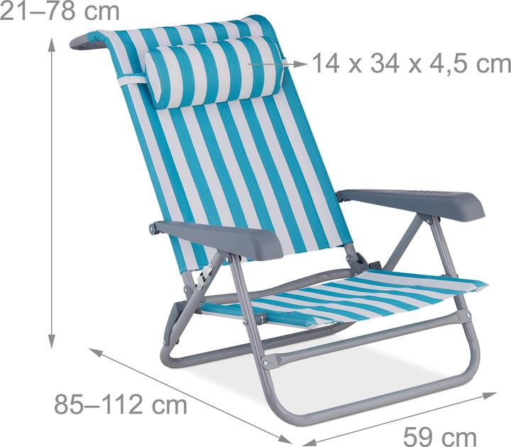 Immagine prodotto Relaxdays Klappliegestuhl (85 cm)