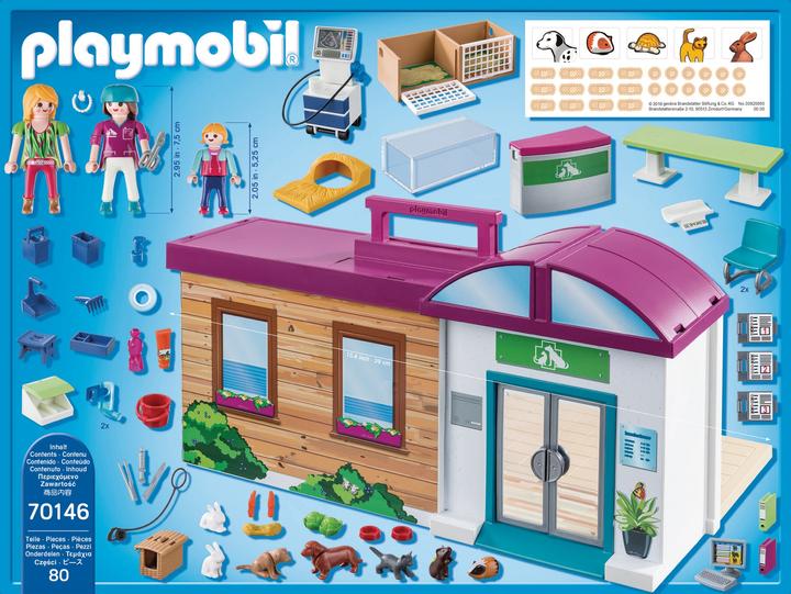 Image du produit Playmobil Clinique des animaux de compagnie (70146, Playmobil City Life)
