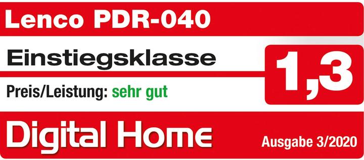 Actual product image Lenco PDR-040 (FM, DAB+, Bluetooth)