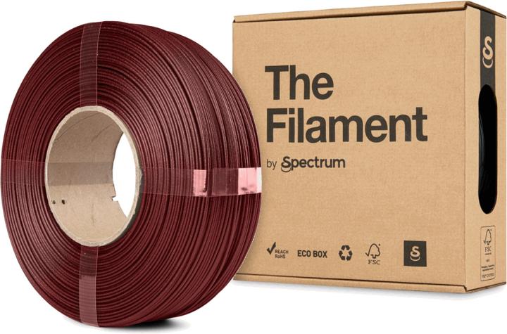 Actual product image The Filament ReFill PETG CF 1.75mm RED 1kg (PETG, 1.75 mm, 1000 g, Red)