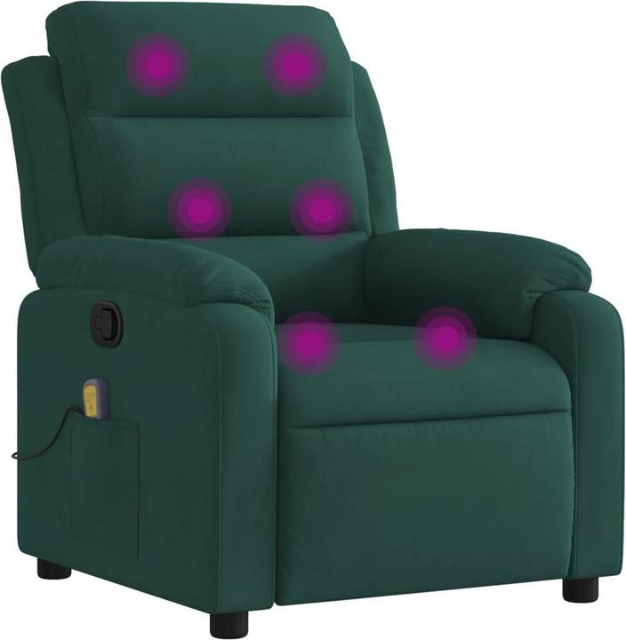 Actual product image VidaXL Velvet massage chair