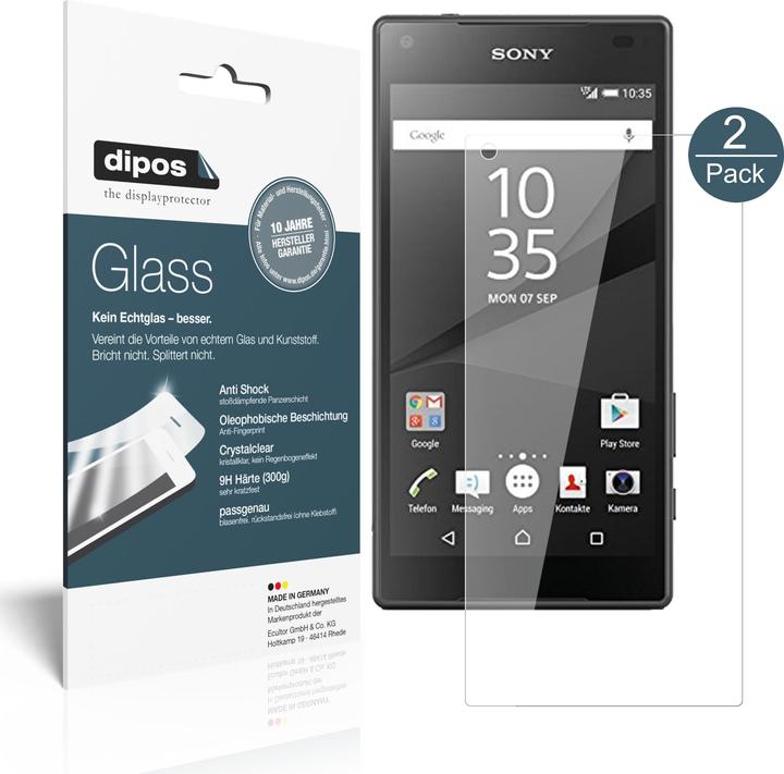Image du produit Dipos Film de Protection d’écran Anti-Shock (1 pièce(s), Sony Xperia Z5 Compact)