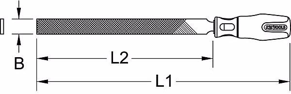 Image du produit KS Tools Lime plate (Coupe 2, 230 mm)