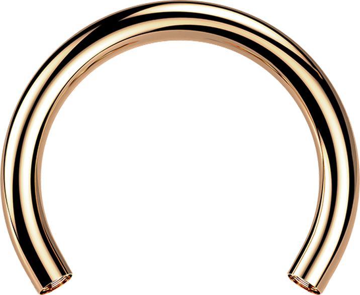 Produktbild Star Piercing Micro Circular-Stab rosegold mit 0.8 mm Innengewinde (Chirurgenstahl 316L)