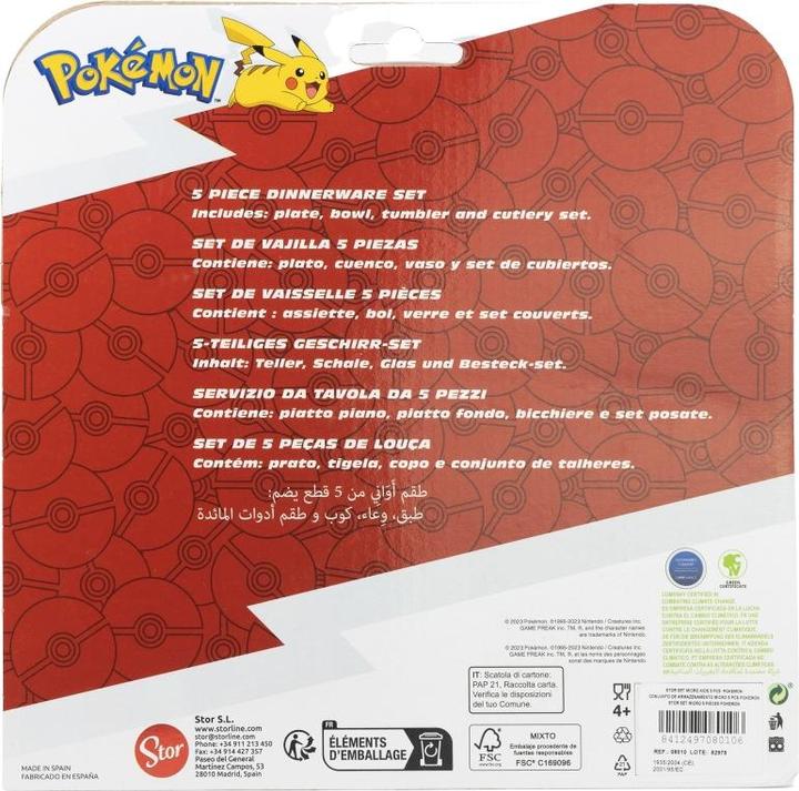 Actual product image Stor Pokemon - Geschirr-Set 5-teilig