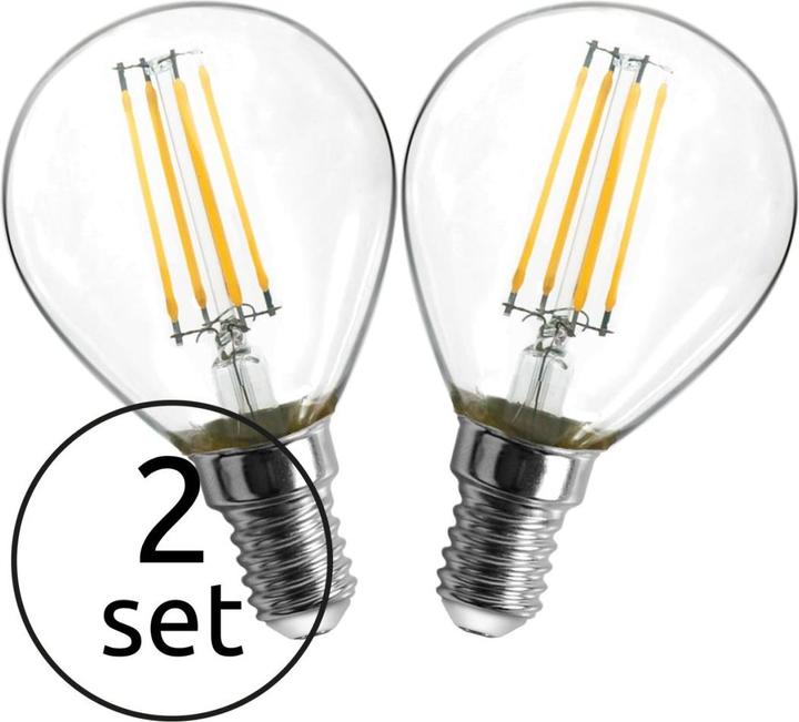 Actual product image Globo LED bulb nickel matt 2xE14 ILLU (E14, 4 W, 400 lm, 2 x, F)