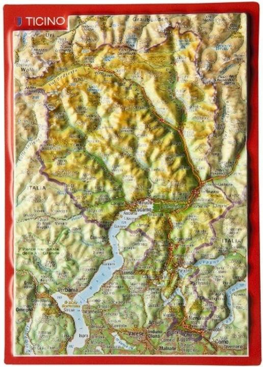 Actual product image Ticino, relief postcard (1 pcs.)