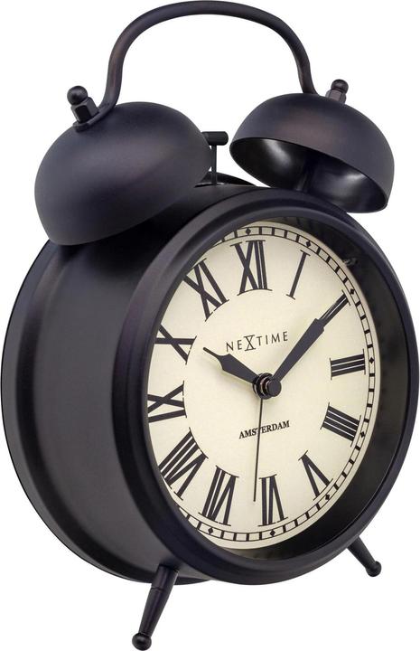 Produktbild Nextime Klassischer Wecker Amsterdam gross Schwarz/ Weiss