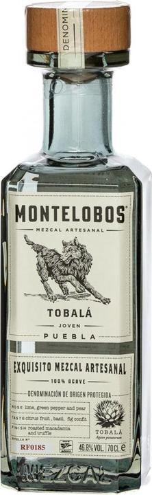 Actual product image Montelobos Tobala Mezcal 0.7 litres 46.8 % vol.
