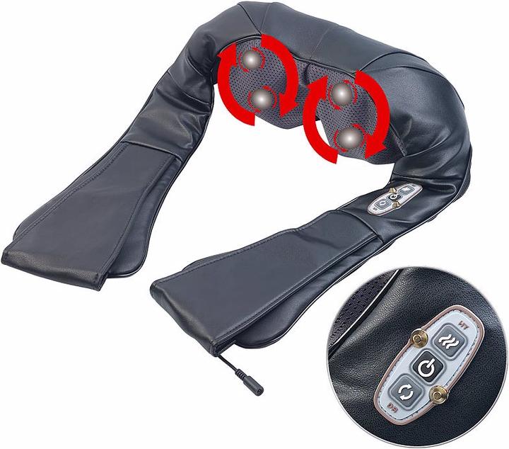 Actual product image Newgen medicals Shiatsu massager for neck and shoulder, IR deep heat, 24 Watt