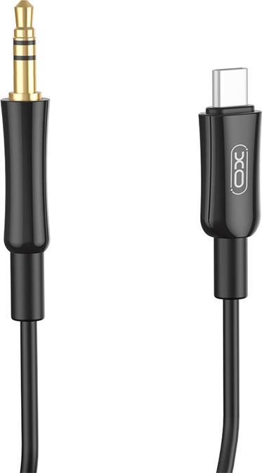 Actual product image xO cable audio NB-R255B USB-C - jack 3,5mm 1,0m black (1 m)