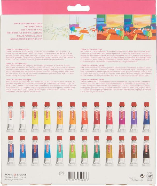 Image du produit Talens Kit de peinture acrylique 24x12ml (Multicolore, 12 ml)