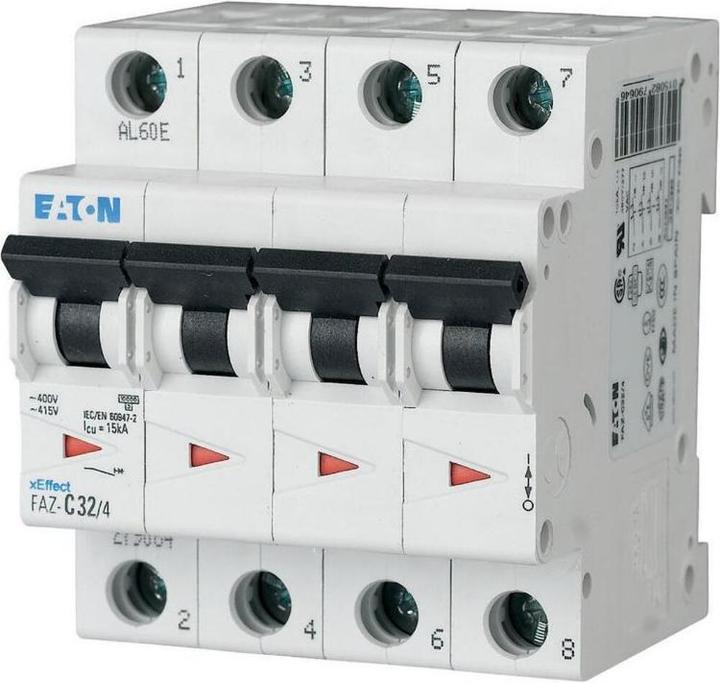 Image du produit Eaton MOE FAZ-C20/4 Interrupteur LS C-Char 20A, 4p