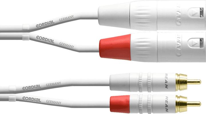 Actual product image Cordial CFU 3 MC SNOW - Unsym. connection cable / twin cable (3 m)